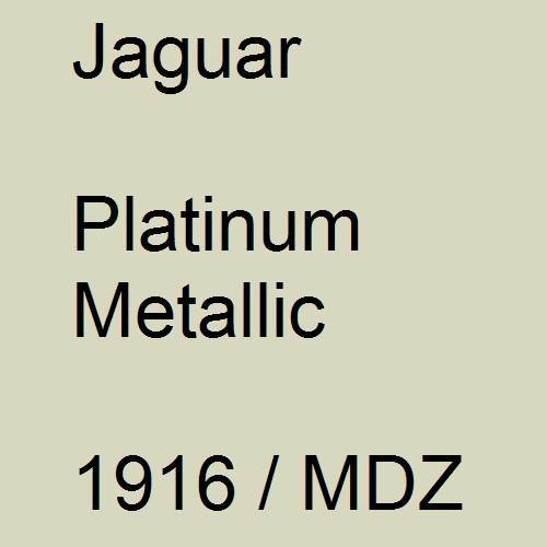 Jaguar, Platinum Metallic, 1916 / MDZ.